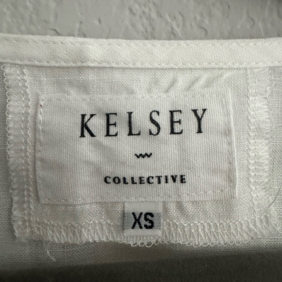 NWOT Kelsey collective 100% linen top - Picture 4 of 4